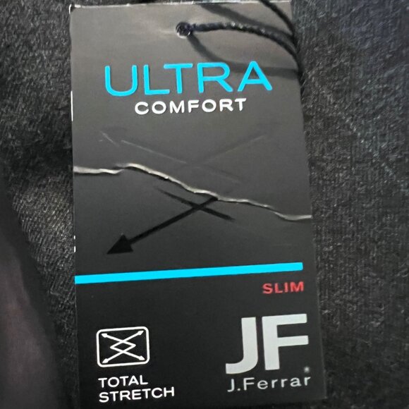 NWT! RTL $200 J Ferrar Mens 40SH Charcoal Sport Coat Jacket Slim Ultra Comfort - Picture 9 of 11